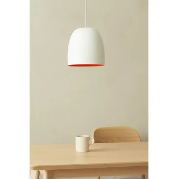 Dekorativní svítidlo Leitmotiv závěsná lampa Kalimero (designová závěsná lampa v bílo-pomerančové kombinaci)