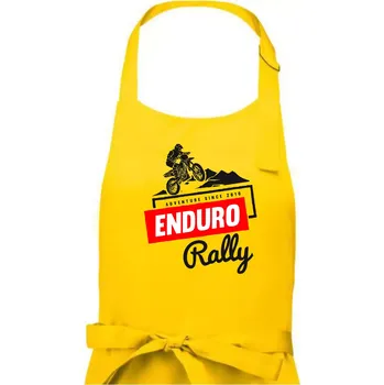 Kuchyňská zástěra Enduro rally - Dámská zástěra na vaření - Univerzální velikost ( Žlutá )