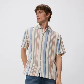 Reserved - Košile comfort fit s proužky - vícebarevná - 377BZ-MLC - 377BZ-MLC-M