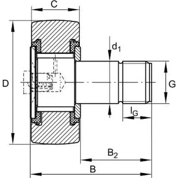 KRV 19-PP INA Snímací kladka