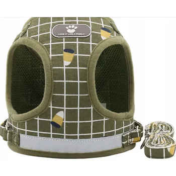 Postroj pro psa POHODLNÉ BEZTLAKOVÉ POSTROJE PRO PSA KOČKU LEHKÁ VESTA Růžová Velikost: XS