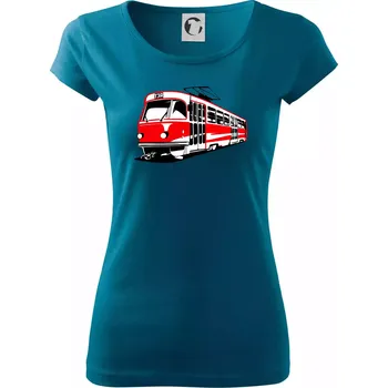 Dámské tričko Tramvaj T3R barevná - Dámské triko Pure - XS ( Petrolejová )