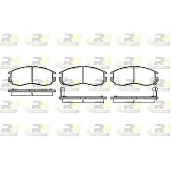 Brzdová destička Klocki hamulcowe 21647, 2460.02