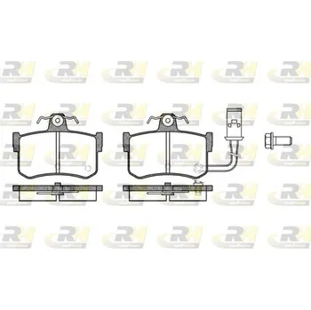 Brzdová destička KLOCKI HAMULCOWE ACURA LEGEND, 2251.01