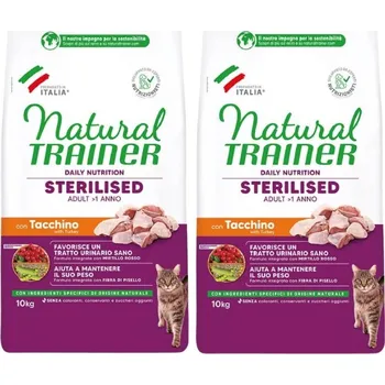 Krmivo pro kočku Trainer Cat Natural Sterilised drůbeží maso 2x 10kg