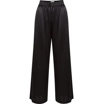 Hedvábné kalhoty GODDESS černé S / Long / Černá