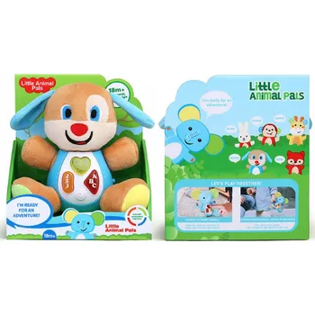 plyšák INTERAKTIVNÍ PLYŠOVÝ PEJSEK MEDVÍDEK SE SVĚTLEM A ZVUKEM vícebarevná