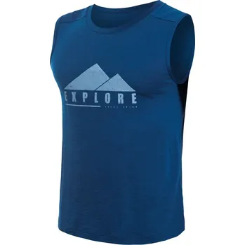 Pánské tričko SENSOR MERINO AIR EXPLORE pánské triko bez rukávu tm.modrá XL