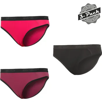 Dámské spodní prádlo SENSOR DOUBLE FACE 3-PACK dámské kalhotky černá/lilla/magenta L