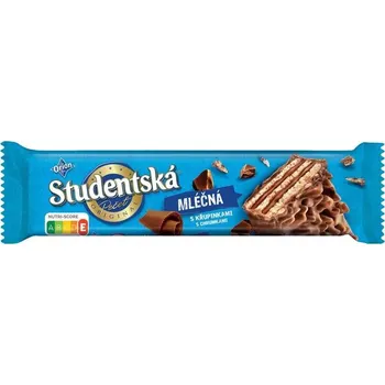 Studentská pečeť Oplatka s kakaovou náplní v mléčné čokoládě 30g
