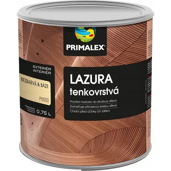 barva a nátěr na dřevo Primalex lazura tenkovrstvá Barva: Dub, Objem: 0,75l