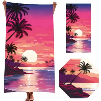 Plážová osuška Łóżkoholicy 140 cm mikrovlákno