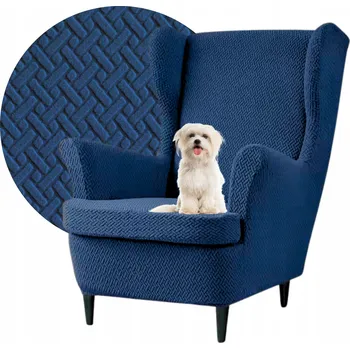 Křeslo Potah na křeslo Domidekor modrý