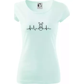Dámské tričko EKG Velikonoční zajíc - Dámské triko Pure - XS ( Frost )