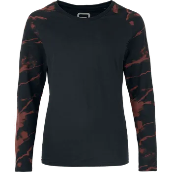 Tričko s dlouhým rukávem z RED by EMP - Top s dlouhými, raglanovými rukávy - Ženy - cerná/cervená