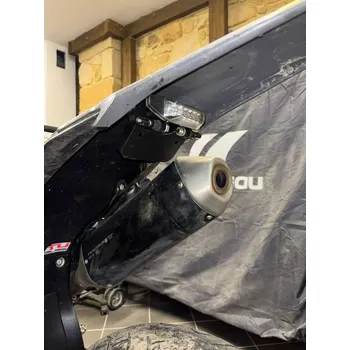 Držák SPZ DRŽÁK SPZ MOTOCYKLU S LED OSVĚTLENÍM + NÁŘADÍ