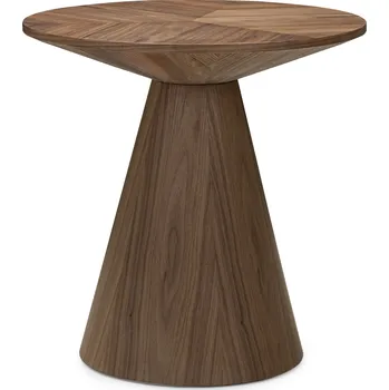 Konferenční stolek Kulatý odkládací stolek Ange 60 cm ořech