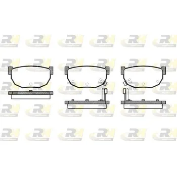 Brzdová destička Klocki hamulcowe tył, 2151.02