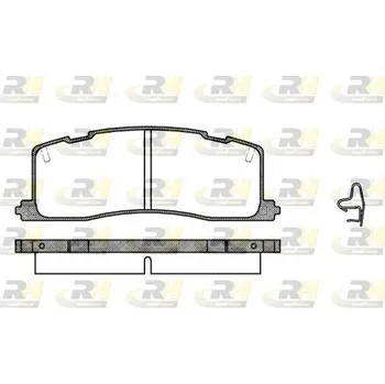 Brzdová destička Klocki hamulcowe 21688 tył, 2367.00
