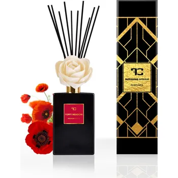 Aroma difuzér POPPY MEADOW | XL difuzér s FLOW květinou & tyčinkami | PARFUMIA® | 500 ml Dedra