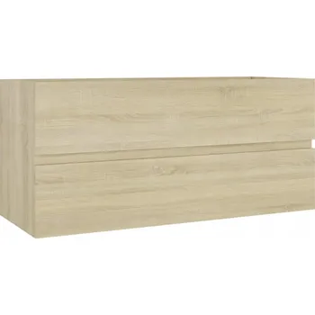 Koupelnový nábytek Skříňka pod umyvadlo, dub sonoma, 100x38,5x45 cm, p