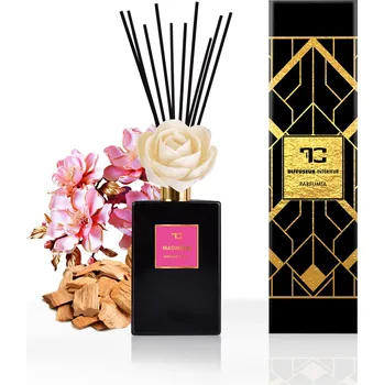 Aroma difuzér MAGNOLIA WOOD | XL difuzér s FLOW květinou & tyčinkami | PARFUMIA® | 500 ml Dedra