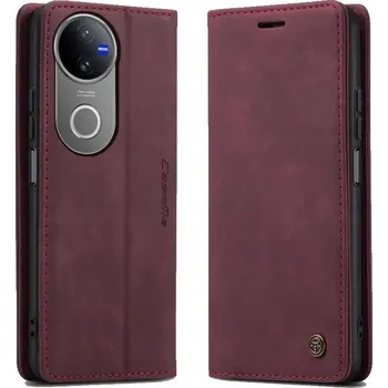 Pouzdro na mobilní telefon Flipové pouzdro Caseme pro Vivo V50 5G, červené