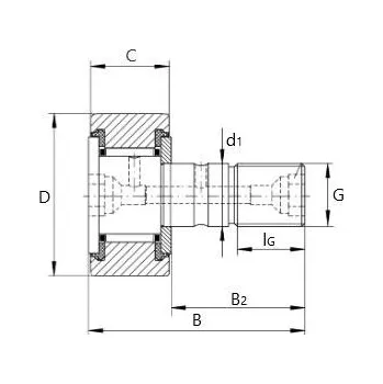 KR 40-X-PP-A-NMT INA Snímací kladka