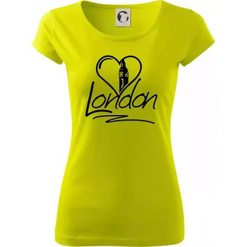 London Love - Dámské triko Pure - XS ( Limetková )