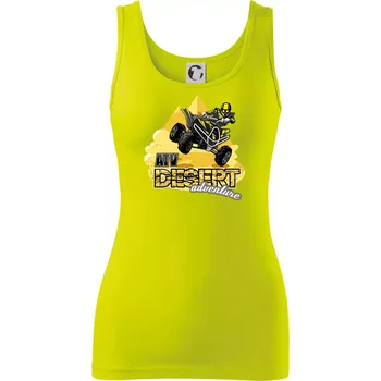 ATV čtyřkolka desert adventure - Dámské tílko - M ( Limetková )
