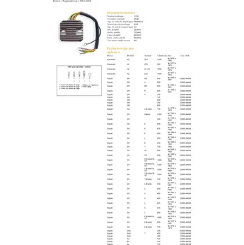 Elektroinstalace pro motocykl DZE REGULÁTOR NAPĚTÍ SUZUKI GS 250/400/450/550/650/750/1000; GSX 400/750/1000/1100 (ESR100,ESR090)