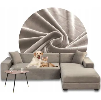 Napínací potah Potah na pohovku (kanape) Domidekor béžový