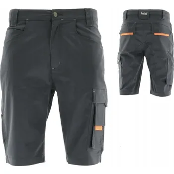 Pracovní obuv Pracovní kalhoty Sara elastické krátké černé 3XL s kapsami