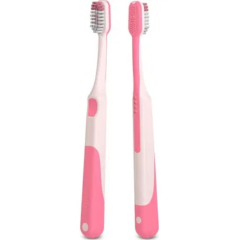 Zubní kartáček Suavinex Dětský kartáček na zoubky JUNIOR +6 let růžový