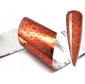 Obraz Fólie 10 cm x 4 cm Hadí kůže, Had, Metalik