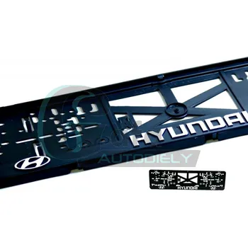 Podložka pod myš 3D podložka pod registrační značku Hyundai 2ks