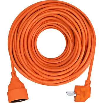 Napájecí kabel Solight prodlužovací přívod - spojka, 1 zásuvka, 10m, 3 x 1mm2, oranžová - PS16O