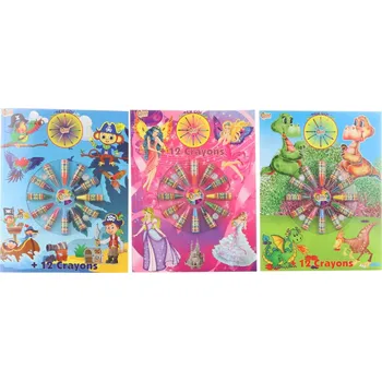 omalovánky Omalovánky A4 s voskovkama