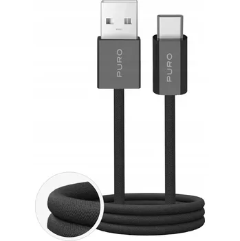 Datový kabel Kabel Puro USB - USB typ C 1,5 m černý