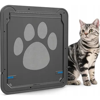 Obraz KYVNÉ DVEŘE PRŮCHOD KLAPKA PRO KOČKY, MALÉHO PSA DO SÍTĚ PROTI HMYZU (MOSKYTIÉRY)