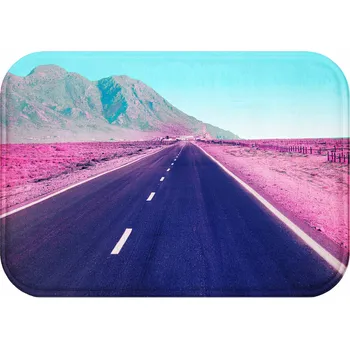 Koupelnová předložka KOUPELNOVÁ PŘEDLOŽKA MĚKKÁ OBDÉLNÍKOVÁ RYCHLESCHNOUCÍ 40x60 cm - PŘÍRODA