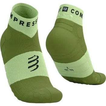 Pánské ponožky Compressport Ultra Trail Low Socks shadow lime/woodbine - EU 39-41