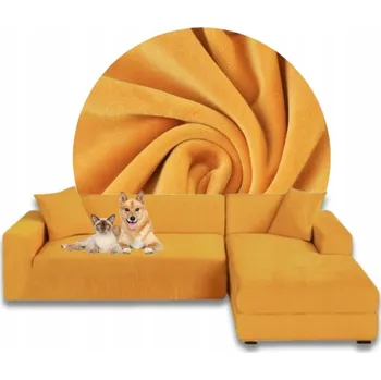 Napínací potah Potah na pohovku (kanape) Domidekor žlutý