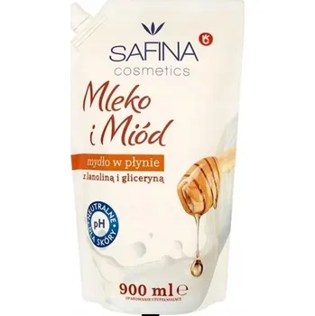 Mýdlo SAFINA Tekuté mýdlo MLÉKO A MED 900ML