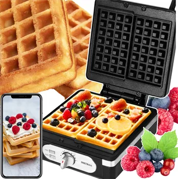 Obraz Vaflovač Kraft&Dele Vaflovač Opiekacz Grill Do Gofrów 2000W 2000 W černý