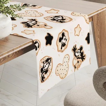 ubrus Dětský bavlněný běhoun na stůl Sandra SA-642 Veselý myšák Miky 20x120 cm