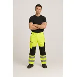 Kalhoty pracovní do pasu TICINO reflexní, Žlutá, vel. 3XL