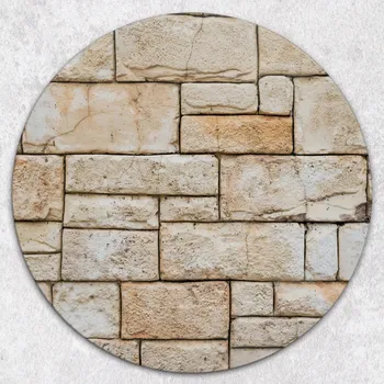 Obraz Kulaté Skleněné Prkénko Na Servírování Jednohubek Moderní Kameny průměr 40 cm