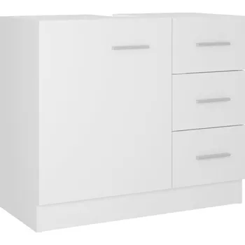 Koupelnový nábytek Skříňka pod umyvadlo TPS 63x30x54 cm, dřevěný materiál, bílá