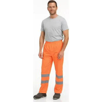 reflexní vesta Lehké nepromokavé reflexní kalhoty HV Červa GORDON, Oranžová, vel. 3XL